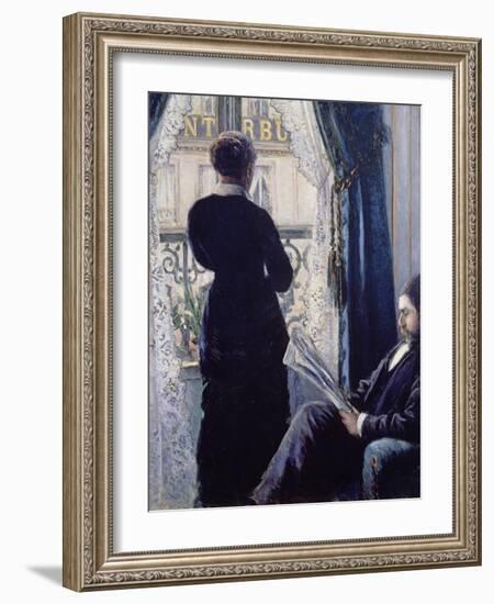 Interior, Woman at the Window, 1880-Gustave Caillebotte-Framed Giclee Print