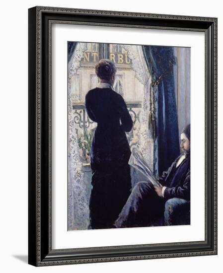 Interior, Woman at the Window, 1880-Gustave Caillebotte-Framed Giclee Print