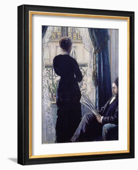 Interior, Woman at the Window, 1880-Gustave Caillebotte-Framed Giclee Print