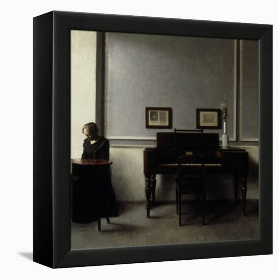 Interior-Vilhelm Hammershoi-Framed Premier Image Canvas