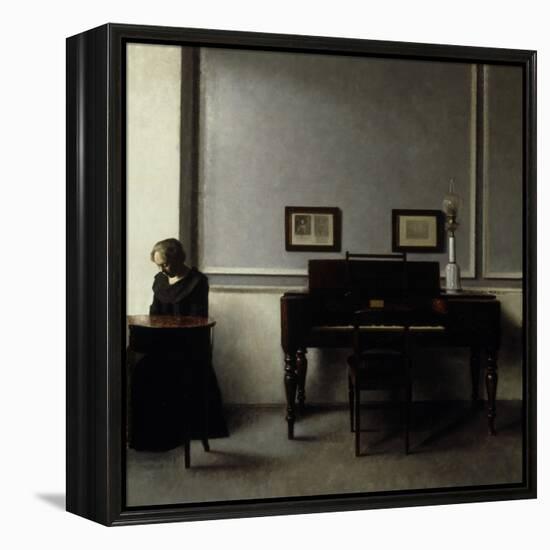 Interior-Vilhelm Hammershoi-Framed Premier Image Canvas