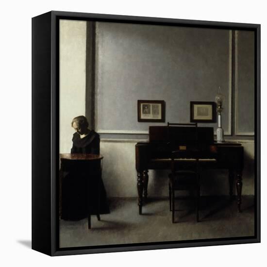 Interior-Vilhelm Hammershoi-Framed Premier Image Canvas
