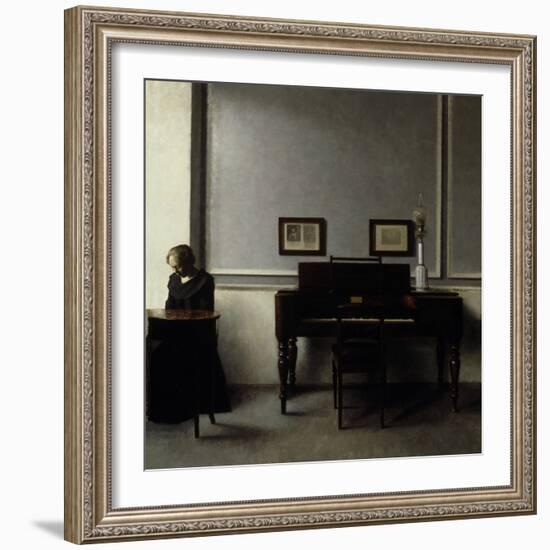 Interior-Vilhelm Hammershoi-Framed Giclee Print