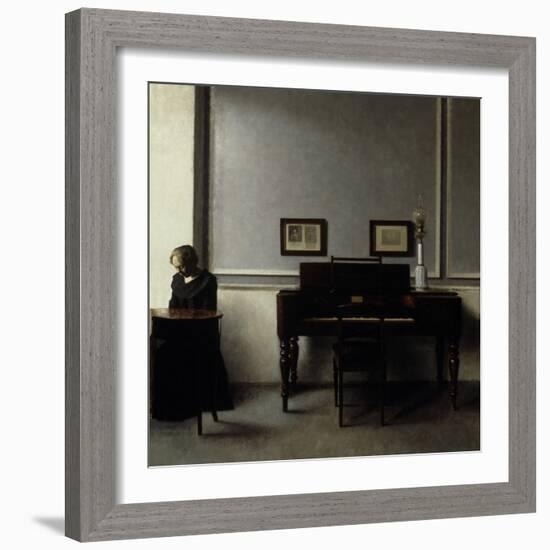 Interior-Vilhelm Hammershoi-Framed Giclee Print