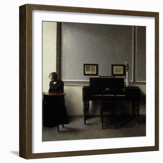 Interior-Vilhelm Hammershoi-Framed Giclee Print