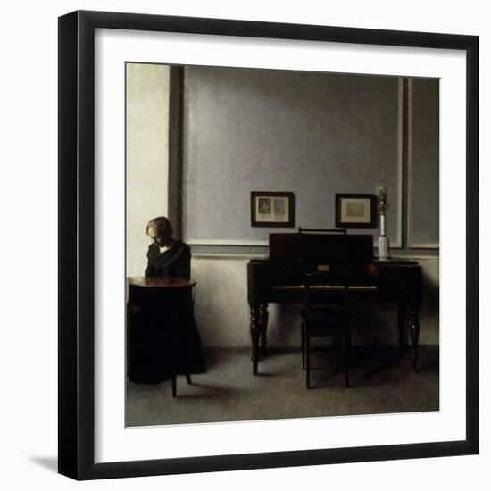 Interior-Vilhelm Hammershoi-Framed Giclee Print