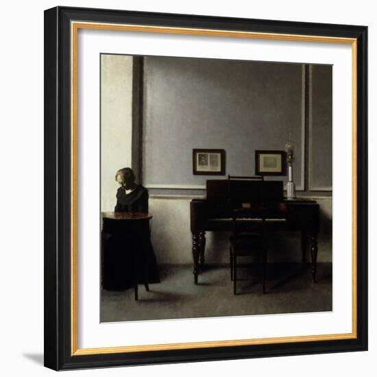 Interior-Vilhelm Hammershoi-Framed Giclee Print