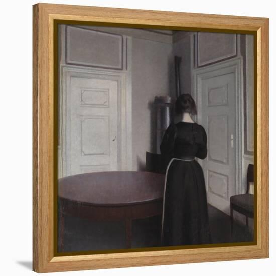 Interior-Vilhelm Hammershoi-Framed Premier Image Canvas