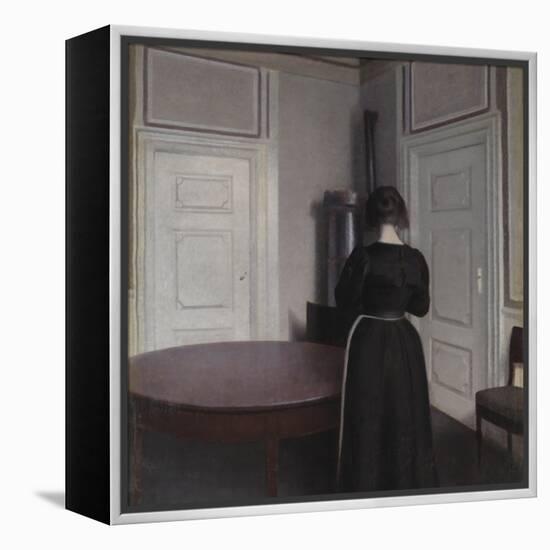 Interior-Vilhelm Hammershoi-Framed Premier Image Canvas