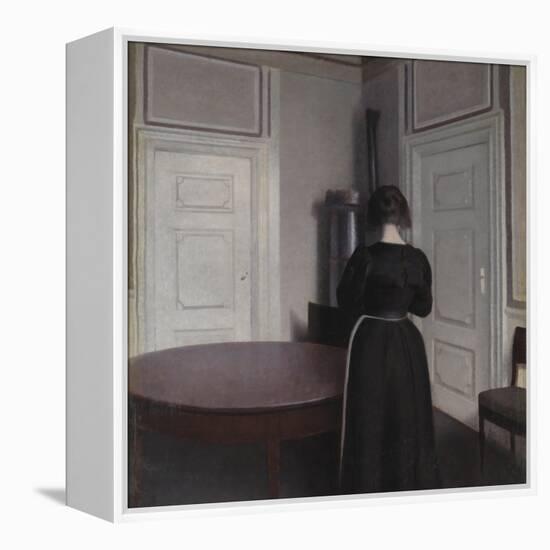 Interior-Vilhelm Hammershoi-Framed Premier Image Canvas