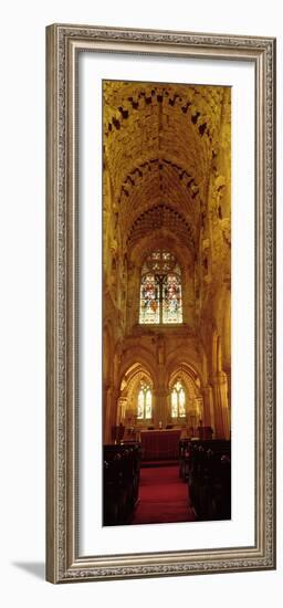 Interiors of a Chapel, Rosslyn Chapel, Roslin, Midlothian, Edinburgh, Scotland-null-Framed Photographic Print