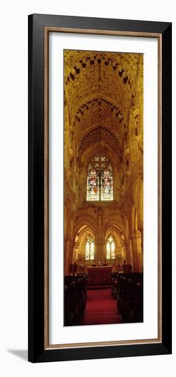 Interiors of a Chapel, Rosslyn Chapel, Roslin, Midlothian, Edinburgh, Scotland-null-Framed Photographic Print