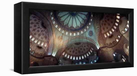 Interiors of a Mosque, Blue Mosque, Istanbul, Turkey-null-Framed Stretched Canvas