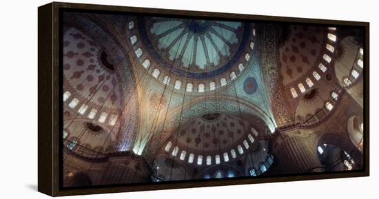 Interiors of a Mosque, Blue Mosque, Istanbul, Turkey-null-Framed Stretched Canvas