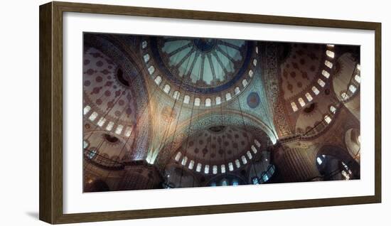 Interiors of a Mosque, Blue Mosque, Istanbul, Turkey-null-Framed Premium Photographic Print