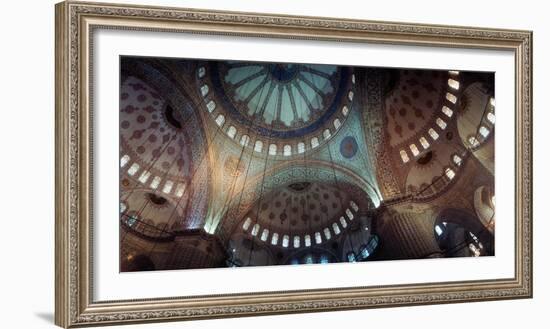 Interiors of a Mosque, Blue Mosque, Istanbul, Turkey-null-Framed Photographic Print