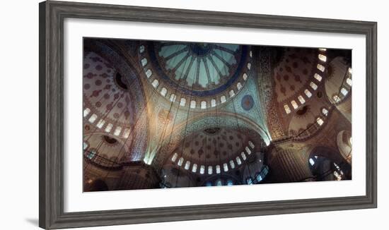 Interiors of a Mosque, Blue Mosque, Istanbul, Turkey-null-Framed Photographic Print