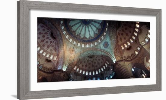 Interiors of a Mosque, Blue Mosque, Istanbul, Turkey-null-Framed Photographic Print