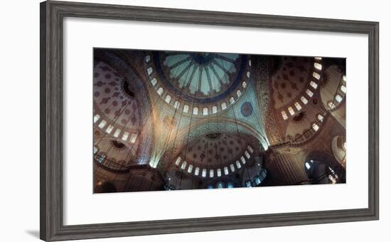 Interiors of a Mosque, Blue Mosque, Istanbul, Turkey-null-Framed Photographic Print