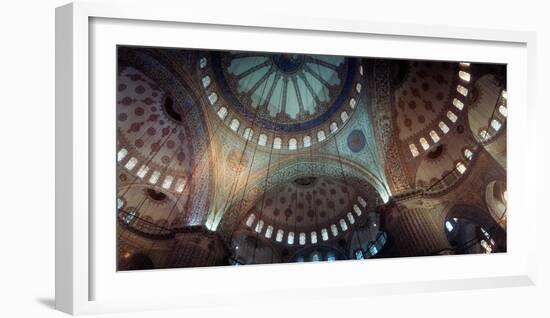 Interiors of a Mosque, Blue Mosque, Istanbul, Turkey-null-Framed Photographic Print