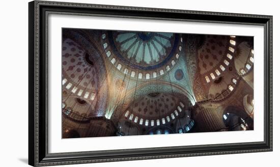 Interiors of a Mosque, Blue Mosque, Istanbul, Turkey-null-Framed Photographic Print