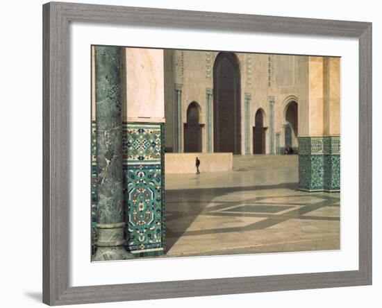 Interiors of a Mosque, Mosque Hassan Ii, Casablanca, Morocco-null-Framed Photographic Print