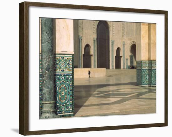 Interiors of a Mosque, Mosque Hassan Ii, Casablanca, Morocco-null-Framed Photographic Print