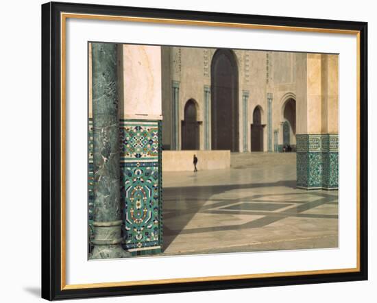 Interiors of a Mosque, Mosque Hassan Ii, Casablanca, Morocco-null-Framed Photographic Print