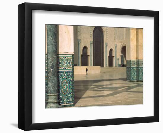 Interiors of a Mosque, Mosque Hassan Ii, Casablanca, Morocco-null-Framed Premium Photographic Print