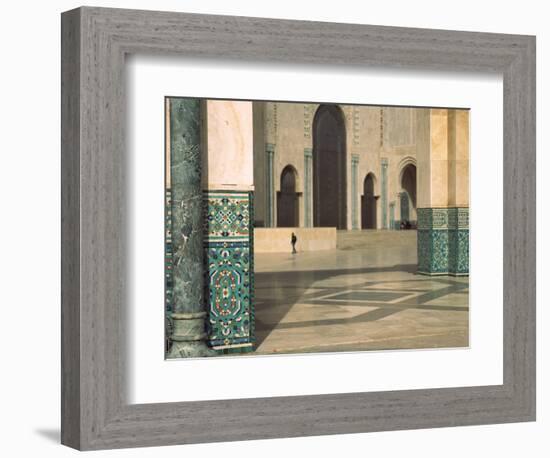 Interiors of a Mosque, Mosque Hassan Ii, Casablanca, Morocco-null-Framed Photographic Print