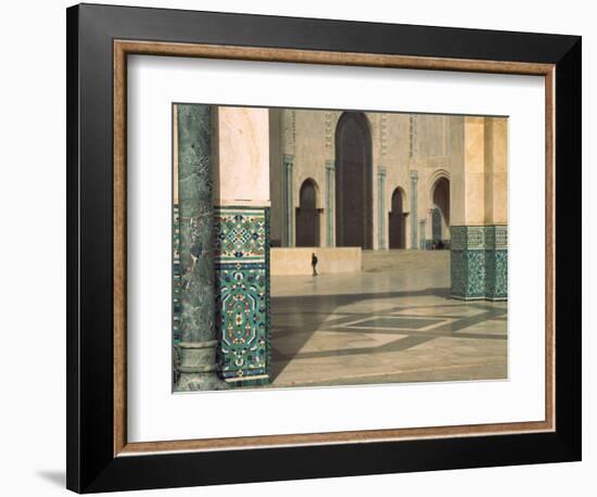 Interiors of a Mosque, Mosque Hassan Ii, Casablanca, Morocco-null-Framed Photographic Print