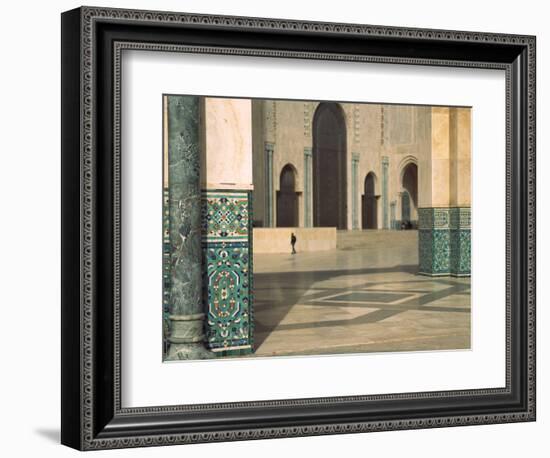 Interiors of a Mosque, Mosque Hassan Ii, Casablanca, Morocco-null-Framed Photographic Print