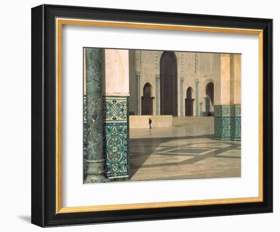 Interiors of a Mosque, Mosque Hassan Ii, Casablanca, Morocco-null-Framed Photographic Print