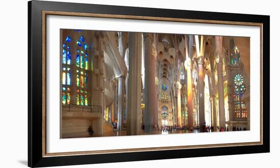 Interiors of La Sagrada Familia, Barcelona, Catalonia, Spain-null-Framed Photographic Print