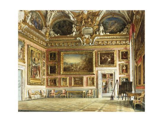 Interiors Of The Palazzo Pitti Florence Giclee Print By Domenico Caligo Art Com