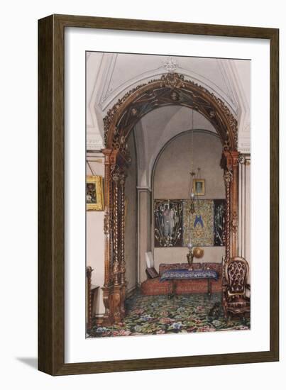 Interiors of the Winter Palace, the Alcove of the Study of Grand Prince Nicholas Nicolaievich-Konstantin Andreyevich Ukhtomsky-Framed Giclee Print