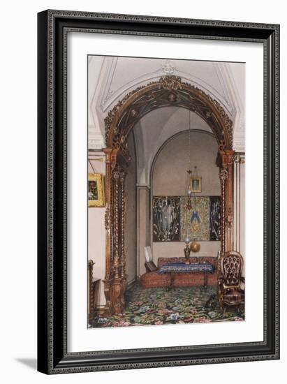 Interiors of the Winter Palace, the Alcove of the Study of Grand Prince Nicholas Nicolaievich-Konstantin Andreyevich Ukhtomsky-Framed Giclee Print
