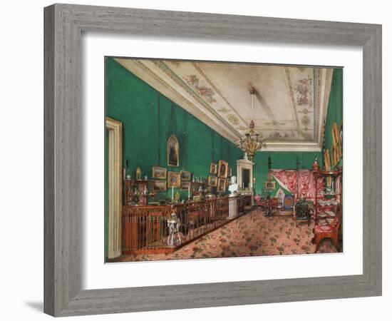 Interiors of the Winter Palace, the Bedroom of Grand Princess Maria Nikolayevna, 1837-Konstantin Andreyevich Ukhtomsky-Framed Giclee Print