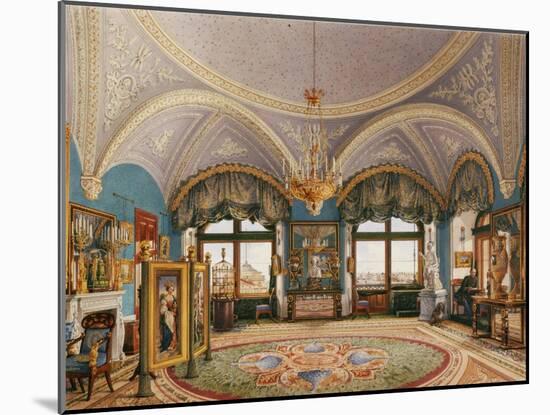 Interiors of the Winter Palace, the Corner Drawing Room of Emperor Nicholas I, Mid of the 19th C-Konstantin Andreyevich Ukhtomsky-Mounted Giclee Print