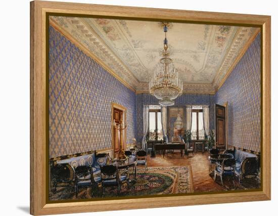 Interiors of the Winter Palace, the Drawing-Room of Grand Princess Maria Nikolayevna, 1837-Konstantin Andreyevich Ukhtomsky-Framed Premier Image Canvas