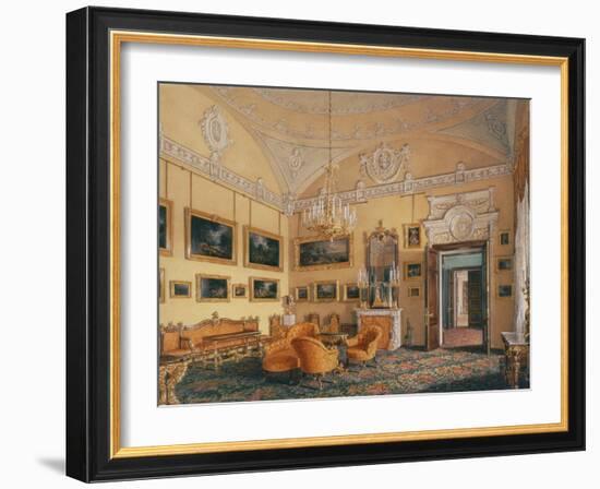 Interiors of the Winter Palace, the First Reserved Apartment-Eduard Hau-Framed Giclee Print