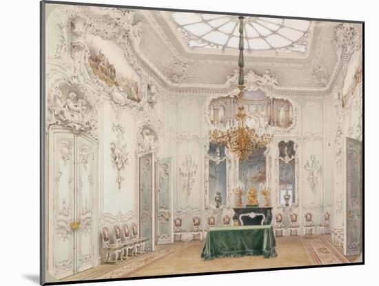Interiors of the Winter Palace, the Green Dining Room, 1852-Ludwig Premazzi-Mounted Giclee Print