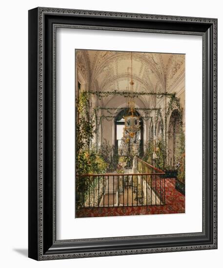 Interiors of the Winter Palace, the Small Winter Garden in the Apartments of Alexandra Fyodorovna-Konstantin Andreyevich Ukhtomsky-Framed Giclee Print