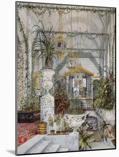 Interiors of the Winter Palace, the Winter Garden of Empress Alexandra Fyodorovna, 1860S-Konstantin Andreyevich Ukhtomsky-Mounted Giclee Print