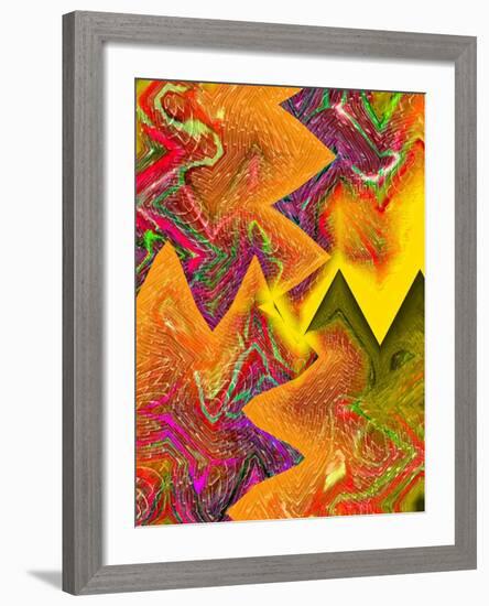 Interlocking Colors-Ruth Palmer-Framed Art Print