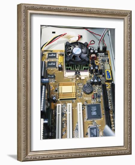 Internal Parts of a Personal Computer-Andrew Lambert-Framed Photographic Print