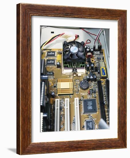 Internal Parts of a Personal Computer-Andrew Lambert-Framed Photographic Print