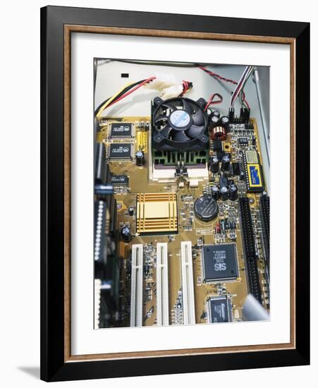 Internal Parts of a Personal Computer-Andrew Lambert-Framed Photographic Print