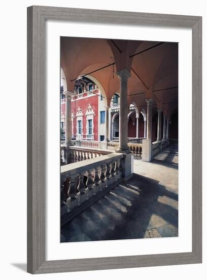Internal Portico of Cybo Malaspina Palace-null-Framed Giclee Print