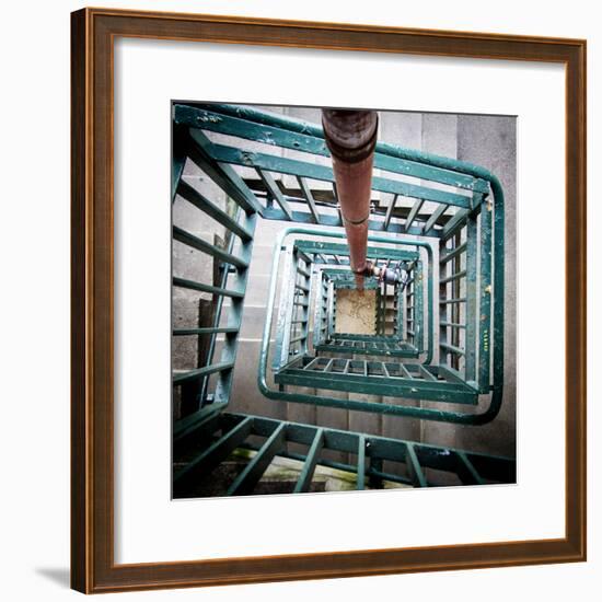 Internal Stairwell in Modern Building-Craig Roberts-Framed Photographic Print